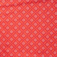 Cotton/EA Jersey Print - Geo Circles, Coral