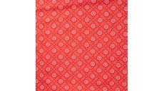 Cotton/EA Jersey Print - Geo Circles, Coral