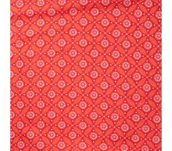 Cotton/EA Jersey Print - Geo Circles, Coral