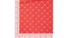 Cotton/EA Jersey Print - Geo Circles, Coral