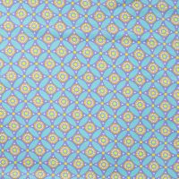Cotton/EA Jersey Print - Geo Circles, Ochre