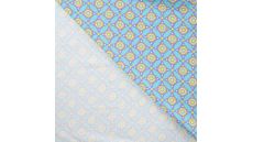 Cotton/EA Jersey Print - Geo Circles, Ochre