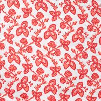 Cotton/EA Jersey Print - Flowers, Coral