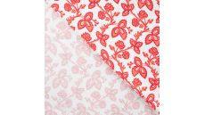 Cotton/EA Jersey Print - Flowers, Coral