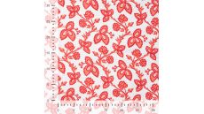 Cotton/EA Jersey Print - Flowers, Coral