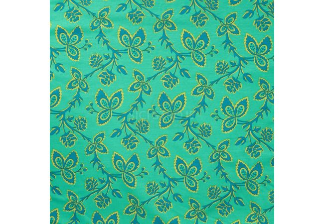 Cotton/EA Jersey Print - Flowers, Grass