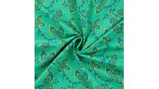 Cotton/EA Jersey Print - Flowers, Grass