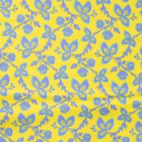 Cotton/EA Jersey Print - Flowers, Ochre