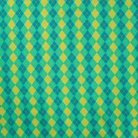 Cotton/EA Jersey Print - Argyle, Grass