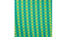 Cotton/EA Jersey Print - Argyle, Grass