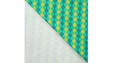Cotton/EA Jersey Print - Argyle, Grass