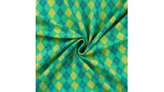 Cotton/EA Jersey Print - Argyle, Grass