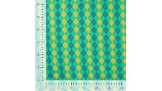Cotton/EA Jersey Print - Argyle, Grass