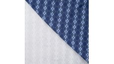 Cotton/EA Jersey Print - Argyle, Denim