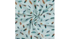 Cotton/EA Jersey Print - Surfboards, Baby Blue