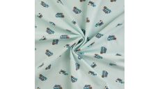 Cotton/EA Jersey Print - Surf Van, Baby Blue