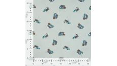 Cotton/EA Jersey Print - Surf Van, Baby Blue