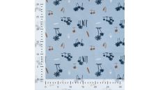 Cotton/EA Jersey Print - Beach, Baby Blue