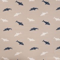 Cotton/EA Jersey Print - Sharks, Sand
