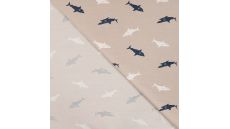 Cotton/EA Jersey Print - Sharks, Sand