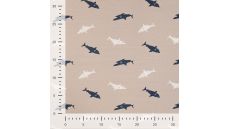 Cotton/EA Jersey Print - Sharks, Sand