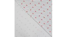 Cotton/EA Jersey Print - Cherries, Red