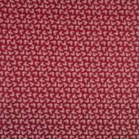 Cotton Poplin Print - Ilex, Red