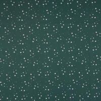 Cotton Poplin Print - Stars, Green