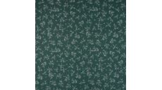 Cotton Poplin Print - Leaves, Green