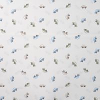 Cotton Poplin Print - Cars, Ecru