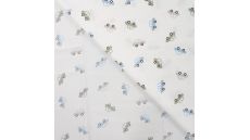 Cotton Poplin Print - Cars, Ecru