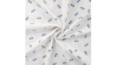 Cotton Poplin Print - Cars, Ecru