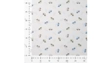 Cotton Poplin Print - Cars, Ecru