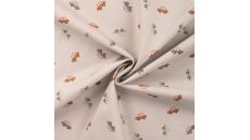 Cotton Poplin Print - Cars, Sand
