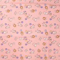 Cotton Poplin Print - Hello Little One, Baby Rose