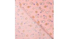 Cotton Poplin Print - Hello Little One, Baby Rose