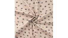 Cotton Poplin Print - Tractor, Sand