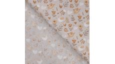 Cotton Poplin Print - Birds, Sand