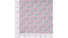 Cotton Poplin Print - Birds, Baby Blue