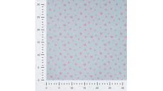 Cotton Poplin Print - Little Hearts, Baby Blue