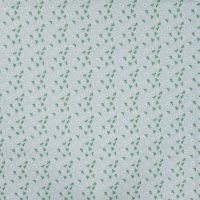 Cotton Poplin Print - Little Flowers, Baby Blue