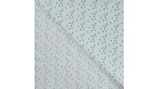Cotton Poplin Print - Little Flowers, Baby Blue