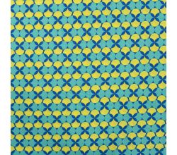 Cotton Poplin Print - Retro, Emerald