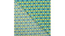 Cotton Poplin Print - Retro, Emerald
