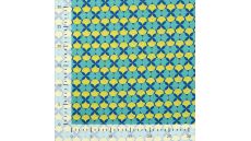 Cotton Poplin Print - Retro, Emerald