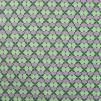 Cotton Poplin Print - Retro, Violet