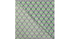 Cotton Poplin Print - Retro, Violet