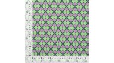 Cotton Poplin Print - Retro, Violet