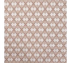 Cotton Poplin Print - Retro, Sand