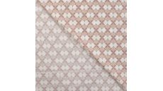 Cotton Poplin Print - Retro, Sand
